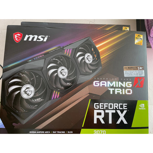 8GBメモリ規格新品MSI Geforce RTX 3070 Gaming X TRIO  3枚