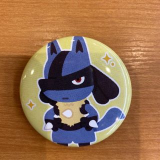 ポケモン(ポケモン)のポケモン　ルカリオ　缶バッジ　いらすとや(キャラクターグッズ)