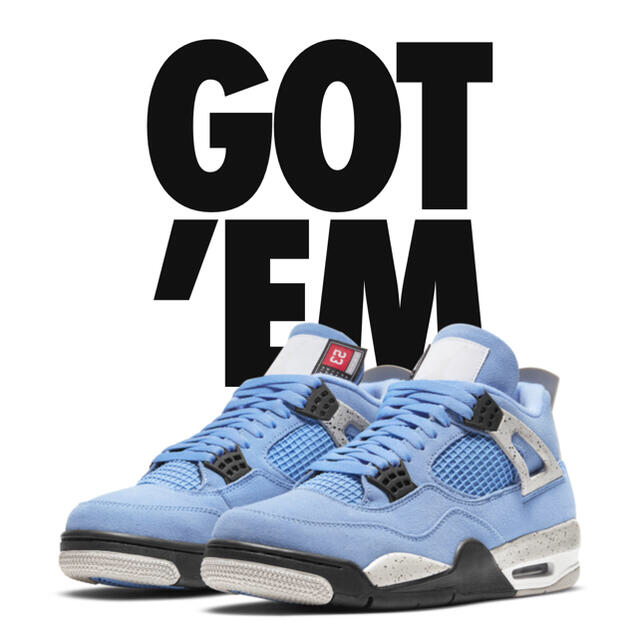 AIR JORDAN 4 RETRO "UNIVERSITY BLUE 26cm