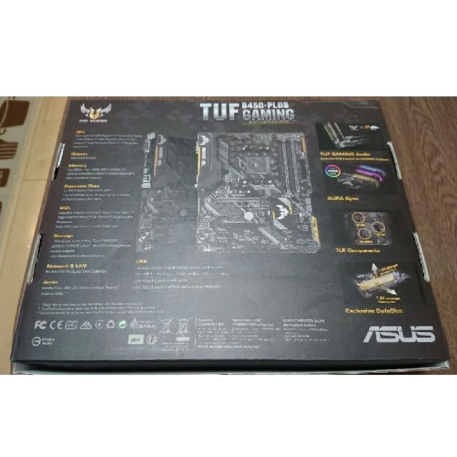 TUF B450 PLUS GAMING MOTHERBOARD スマホ/家電/カメラのPC/タブレット(PCパーツ)の商品写真