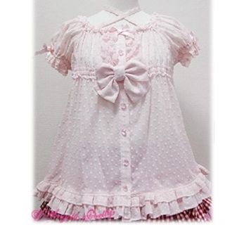 アンジェリックプリティー(Angelic Pretty)のアンジェリックプリティ スクエアチュニック風ブラウス(シャツ/ブラウス(半袖/袖なし))