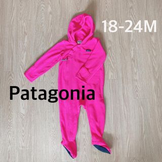 パタゴニア(patagonia)の期間限定値下！　パタゴニア　ベビー　フリースオールインワン　ショッキングピンク(ロンパース)