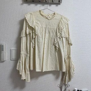 マウジー(moussy)のmoussy シャツ　春夏　デザインシャツ　イエロー　(シャツ/ブラウス(長袖/七分))