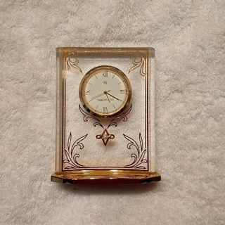 ミキモト(MIKIMOTO)の【お値下げ】MIKIMOTO　クリスタル置き時計　クオーツクロック(置時計)