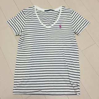 ラルフローレン(Ralph Lauren)のラルフローレン vネックカットソー♡(Tシャツ(半袖/袖なし))