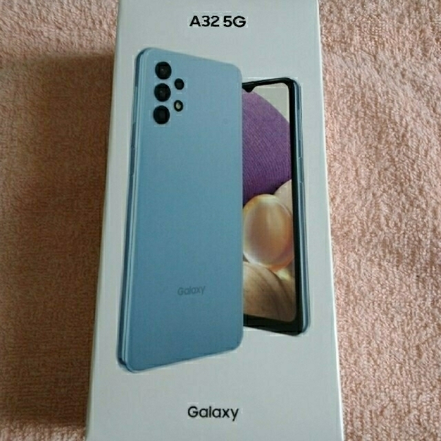 【未使用品】au Galaxy A32 5G SCG08 オーサムブルー