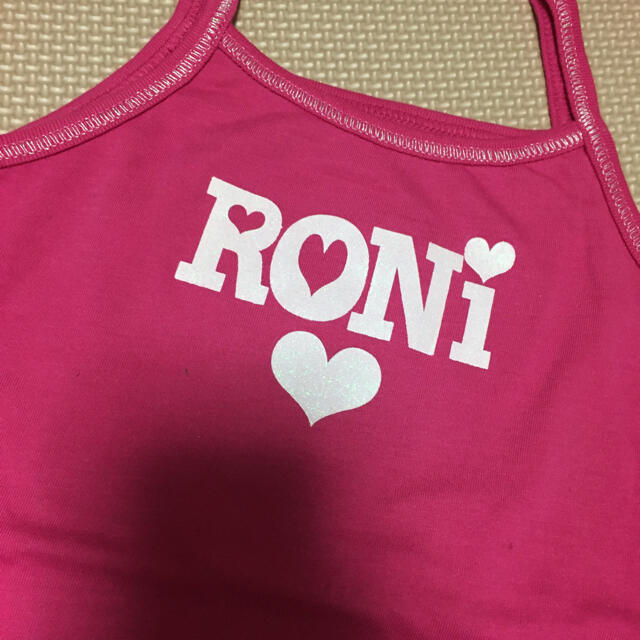 RONI(ロニィ)の44🌸新品🌸サンプルRONI🌸ピンクキャミソール♥️S キッズ/ベビー/マタニティのキッズ服女の子用(90cm~)(Tシャツ/カットソー)の商品写真