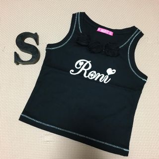ロニィ(RONI)の46🌸新品🌸サンプルRONI🌸首元フラワータンクトップ🌸S(Tシャツ/カットソー)