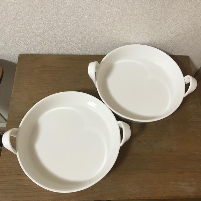 Noritake(ノリタケ)のM･STYLE   ミヤザキ食器　白　オーブンプレート　2セット インテリア/住まい/日用品のキッチン/食器(食器)の商品写真