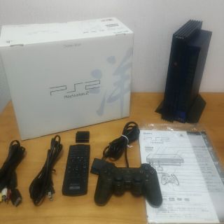 プレイステーション2(PlayStation2)のプレイステーション2 SCPH-37000L オーシャンブルー(家庭用ゲーム機本体)