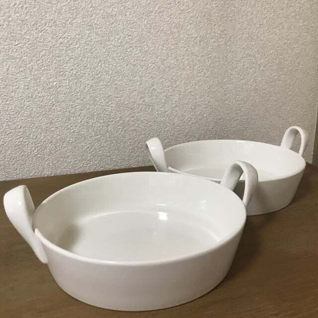 Noritake(ノリタケ)のM･STYLE  ミヤザキ食器　白　オープンプレート　小2個＋大1個 インテリア/住まい/日用品のキッチン/食器(食器)の商品写真