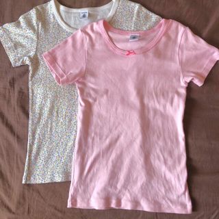 プチバトー(PETIT BATEAU)のプチバトー　肌着  半袖Tシャツ2枚セット10ans 140cm(Tシャツ/カットソー)