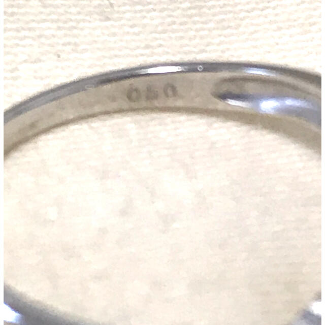 お花モチーフのPT900 ダイヤモンドリング レディースのアクセサリー(リング(指輪))の商品写真