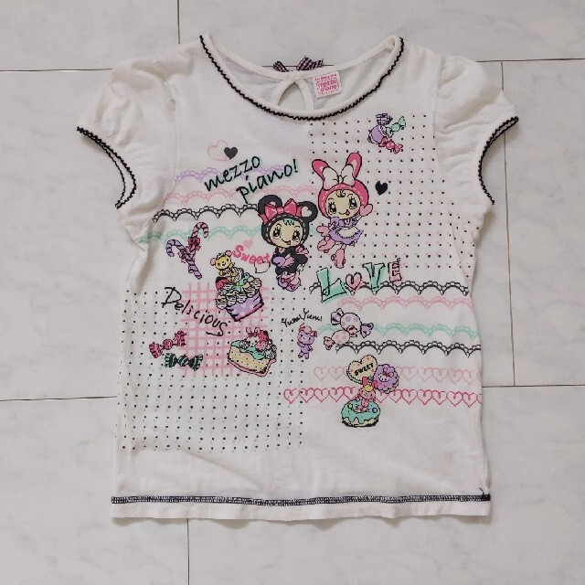 mezzo piano(メゾピアノ)のメゾピアノ Tシャツ130 キッズ/ベビー/マタニティのキッズ服女の子用(90cm~)(Tシャツ/カットソー)の商品写真