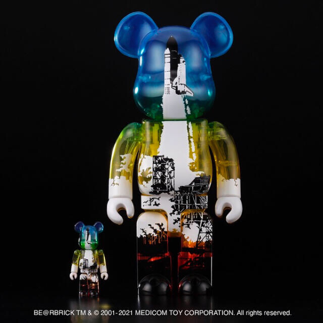 MEDICOM TOY(メディコムトイ)のSPACE SHUTTLE BE@RBRICK LAUNCH 100%400%  エンタメ/ホビーのフィギュア(その他)の商品写真