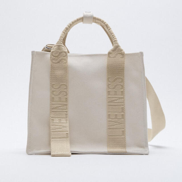 ZARA - 【ちぃち様専用】ZARA ロゴストラップ キャンバスミニトート
