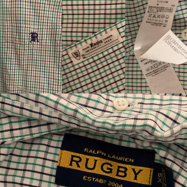 POLO RUGBY(ポロラグビー)のRalphLauren RUGBY  men'sシャツ XS メンズのトップス(シャツ)の商品写真