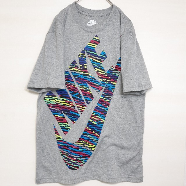 NIKE(ナイキ)のNIKE ナイキ 半袖 Tシャツ マルチカラー ビッグロゴ グレー M メンズのトップス(Tシャツ/カットソー(半袖/袖なし))の商品写真