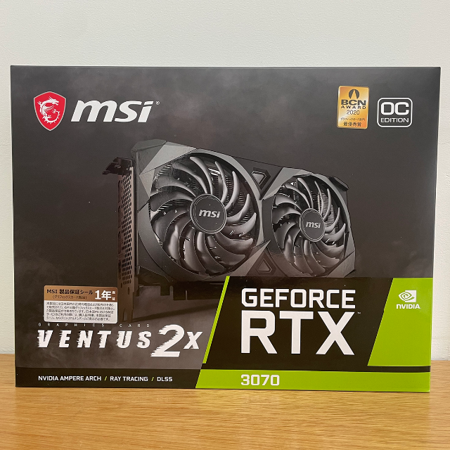 【新品/RTX3070】 MSI VENTUS 2X OCPC/タブレット