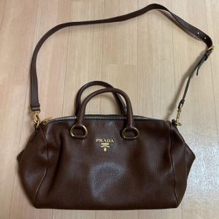 PRADA ブラウン ボストンバッグ