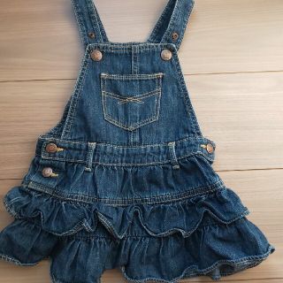 ベビーギャップ(babyGAP)のベビーギャップ☆ デニム ジャンパースカート フリル(スカート)