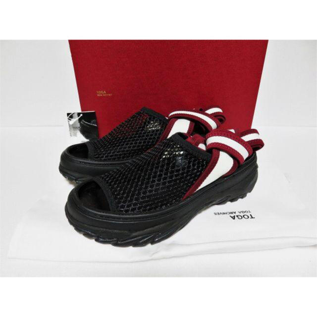 定価4.2万 TOGA SNEAKER SANDAL 38 ブラックDARKRED定価