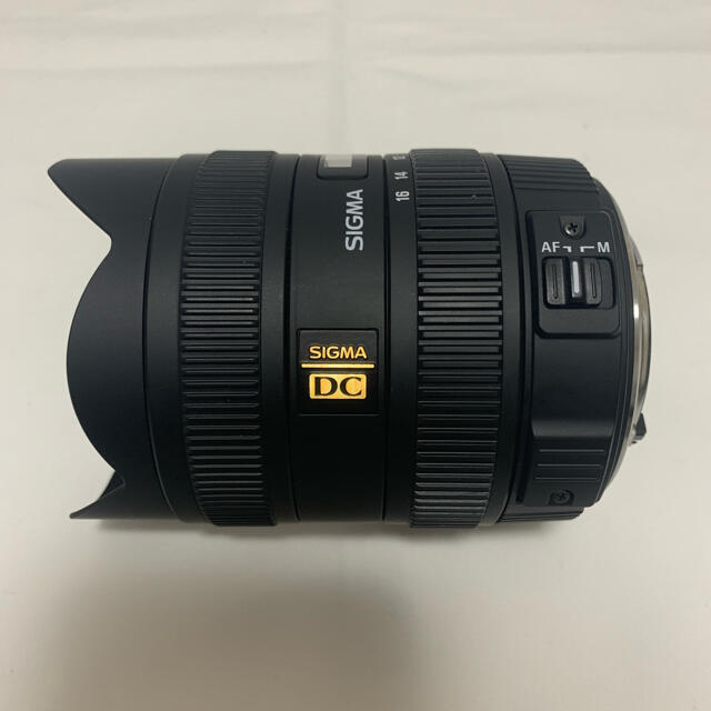 SIGMA(シグマ)のGW値下げ【美品】SIGMA 8-16F4.5-5.6DC HSM/PENTAX スマホ/家電/カメラのカメラ(レンズ(ズーム))の商品写真