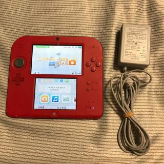 ニンテンドー2DS(ニンテンドー2DS)のNintendo 2DS レッド　充電コード付き(携帯用ゲーム機本体)