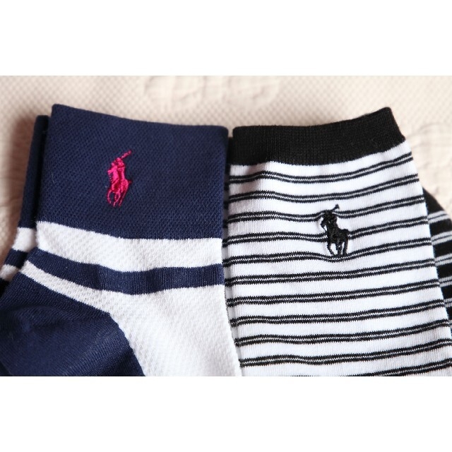 POLO RALPH LAUREN(ポロラルフローレン)のPOLOラルフローレンのおしゃれなレディースソックス【2足セット】【新品です】 レディースのレッグウェア(ソックス)の商品写真