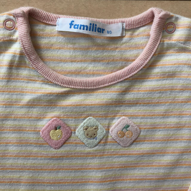 familiar(ファミリア)のナオママ様　ファミリア　長袖Tシャツ  カットソー　80 キッズ/ベビー/マタニティのベビー服(~85cm)(Ｔシャツ)の商品写真