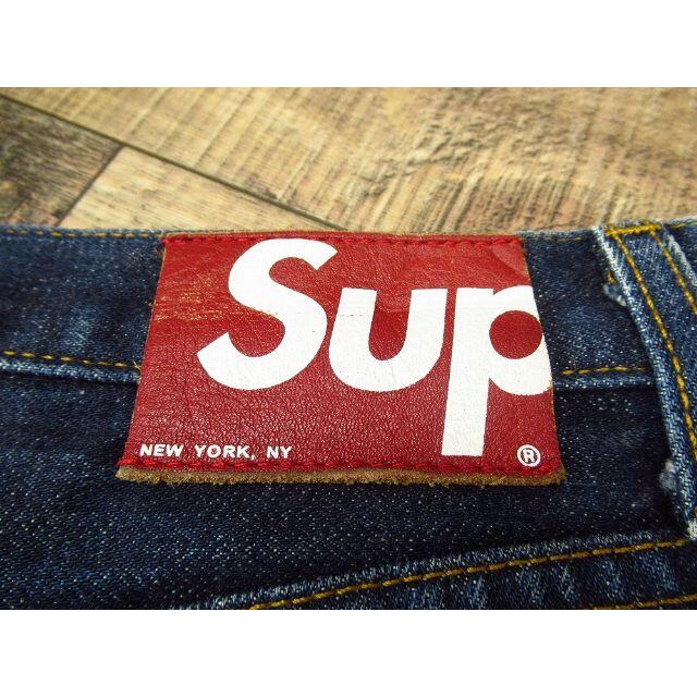 Supreme(シュプリーム)のUSA製 シュプリーム 5ポケット スリム セルビッチ デニム パンツ W30 メンズのパンツ(デニム/ジーンズ)の商品写真