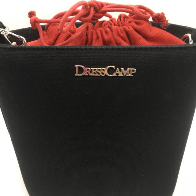 DRESSCAMP(ドレスキャンプ)のDressCamp ドレスキャンプ　黒　ブラック　リップ　 レディースのバッグ(ハンドバッグ)の商品写真