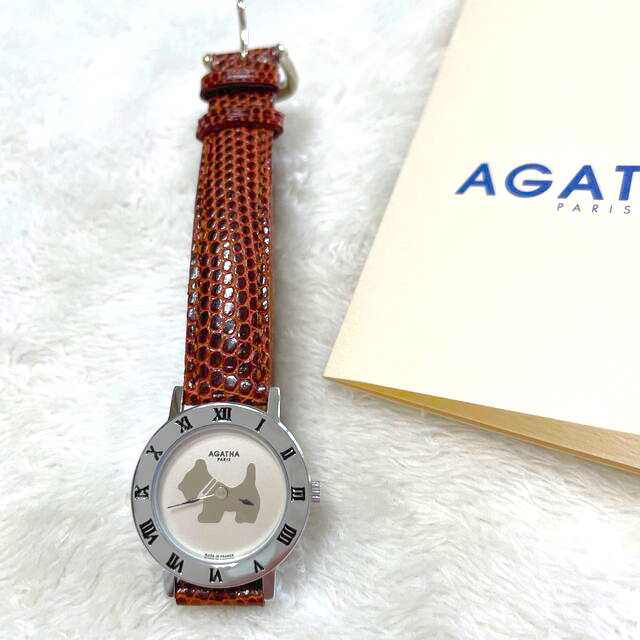 腕時計☆AGATHA PARIS テリアスコッティ フランス製 【おしゃれ】 64.0