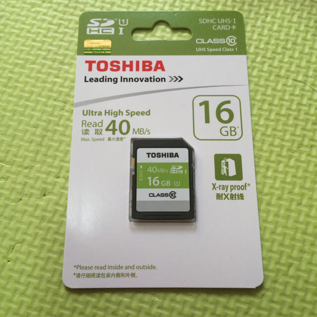 東芝(トウシバ)の新品！ TOSHIBA  SDHC 16GB スマホ/家電/カメラのカメラ(その他)の商品写真