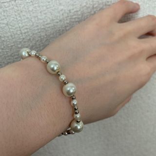 ザラ(ZARA)のシルバーアクセサリー　パール　ビーズアクセサリー　ブレスレット　韓国(ブレスレット/バングル)