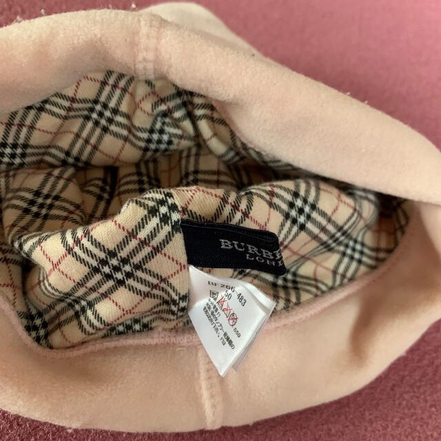 BURBERRY(バーバリー)のバーバリーBurberry フリース帽　1〜2歳用 キッズ/ベビー/マタニティのキッズ服女の子用(90cm~)(その他)の商品写真