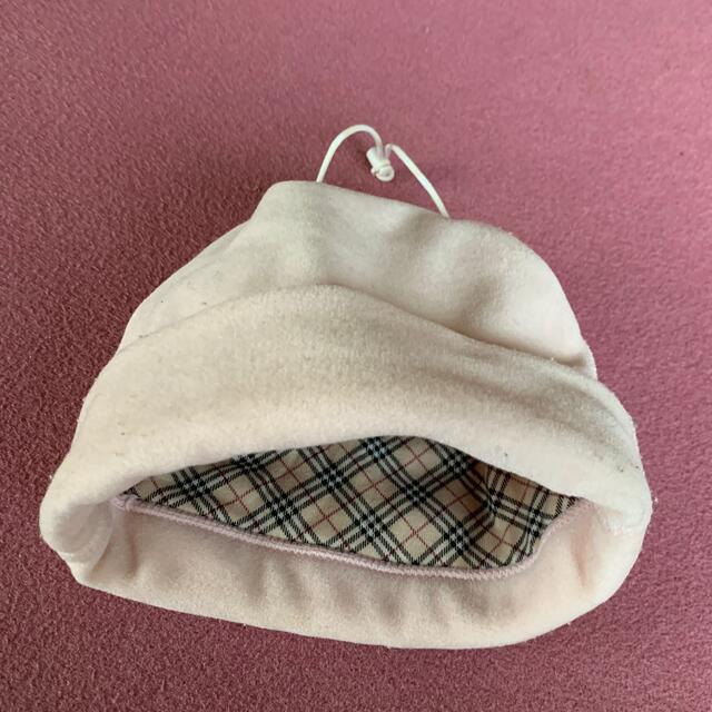 BURBERRY(バーバリー)のバーバリーBurberry フリース帽　1〜2歳用 キッズ/ベビー/マタニティのキッズ服女の子用(90cm~)(その他)の商品写真