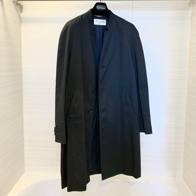 Saint Laurent SAINT シングルコットンロングコート LAURENT PARIS