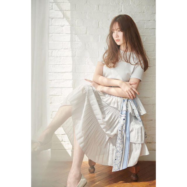 【新品】HLT Garden Party Ruffled Midi Dressポリエステル100%裏地