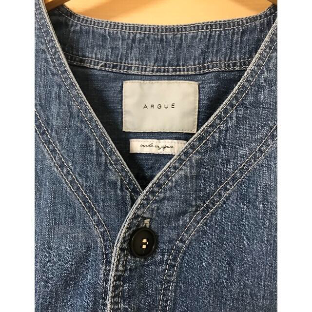 argue☆ baseball denim wide shirt jacket