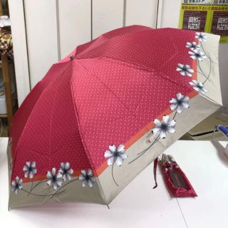 ゲラルディーニ(GHERARDINI)の新品！GHERARDINI ロゴ 花柄 折りたたみ傘 雨傘(傘)