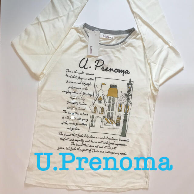 U.P renoma(ユーピーレノマ)の【未使用】Ｔシャツ　M レディースのトップス(Tシャツ(長袖/七分))の商品写真