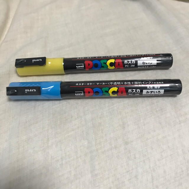 三菱鉛筆(ミツビシエンピツ)の新品未使用●○●POSCA ポスカ　2本セット●○● インテリア/住まい/日用品の文房具(ペン/マーカー)の商品写真