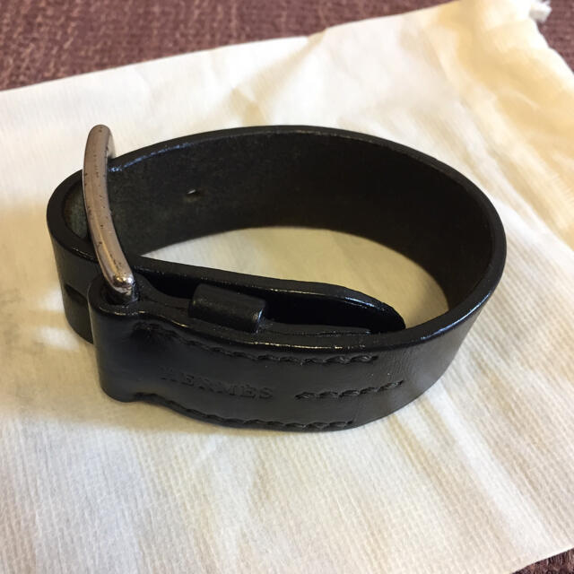 ブレスレットHERMES leather bracelet エルメス レザーブレスレット