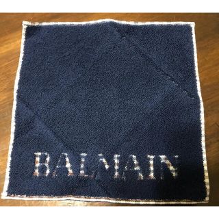 バルマン(BALMAIN)の新品　バルマン　綿100%  タオル　ハンカチ(ハンカチ)