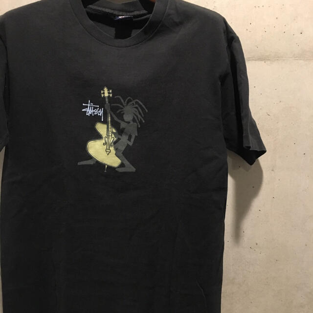 希少！90's USA製 紺タグ old stussy シャドーマン tee