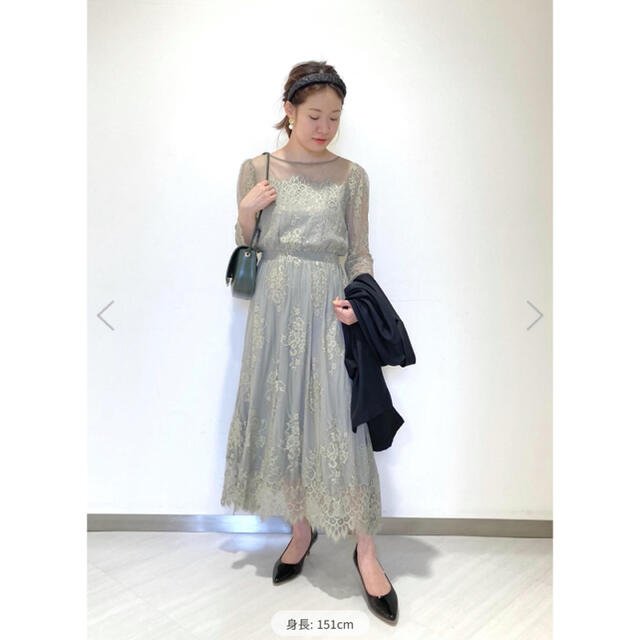 Rope' Picnic(ロペピクニック)の新品　タグ付き　結婚式　ロペピクニック　レースDRESSワンピース レディースのワンピース(ロングワンピース/マキシワンピース)の商品写真