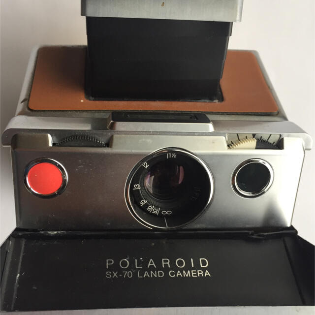 POLAROID ポラロイド SXー70 銀×茶 スマホ/家電/カメラのカメラ(その他)の商品写真