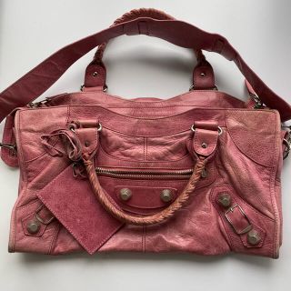 バレンシアガバッグ(BALENCIAGA BAG)の中古品　バレンシアガ　ジャイアントシティ　トートバッグ　バブルガム　ピンク(ハンドバッグ)