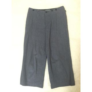 マーガレットハウエル(MARGARET HOWELL)のcotton linen trousers(クロップドパンツ)